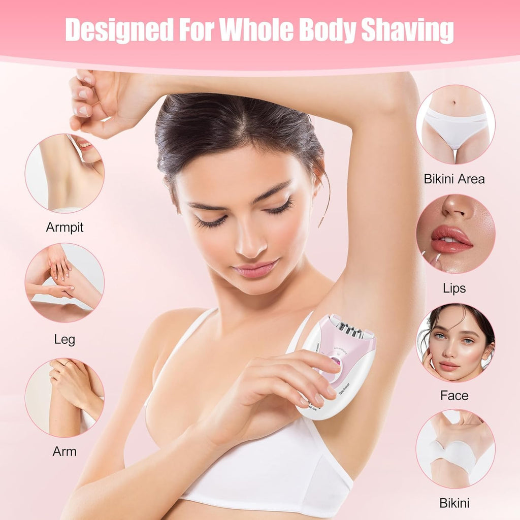 Rechargeable Epilator with LED Light O67472