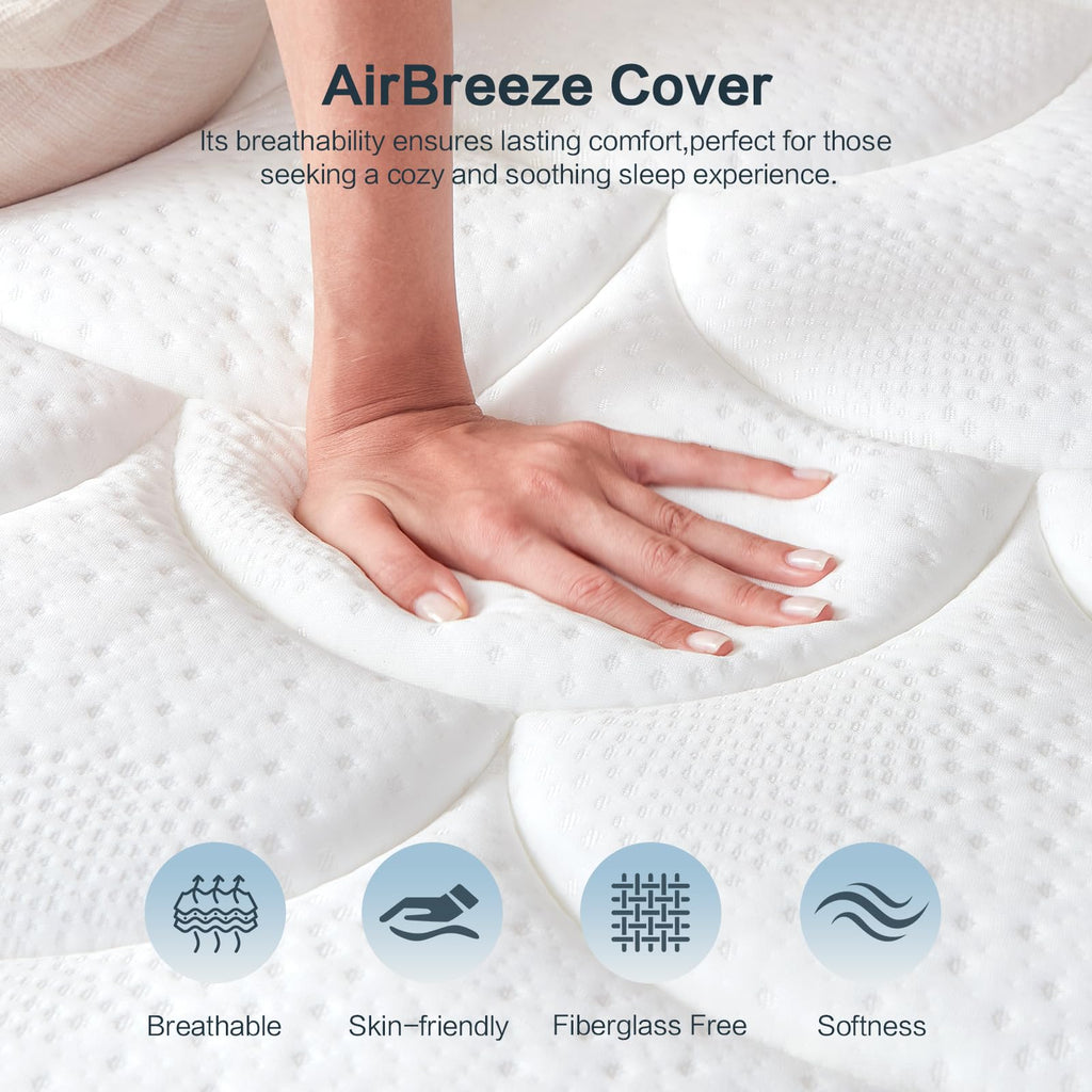 Full Size 12 Inch Firm Hybrid Memory Foam Mattress Y931179