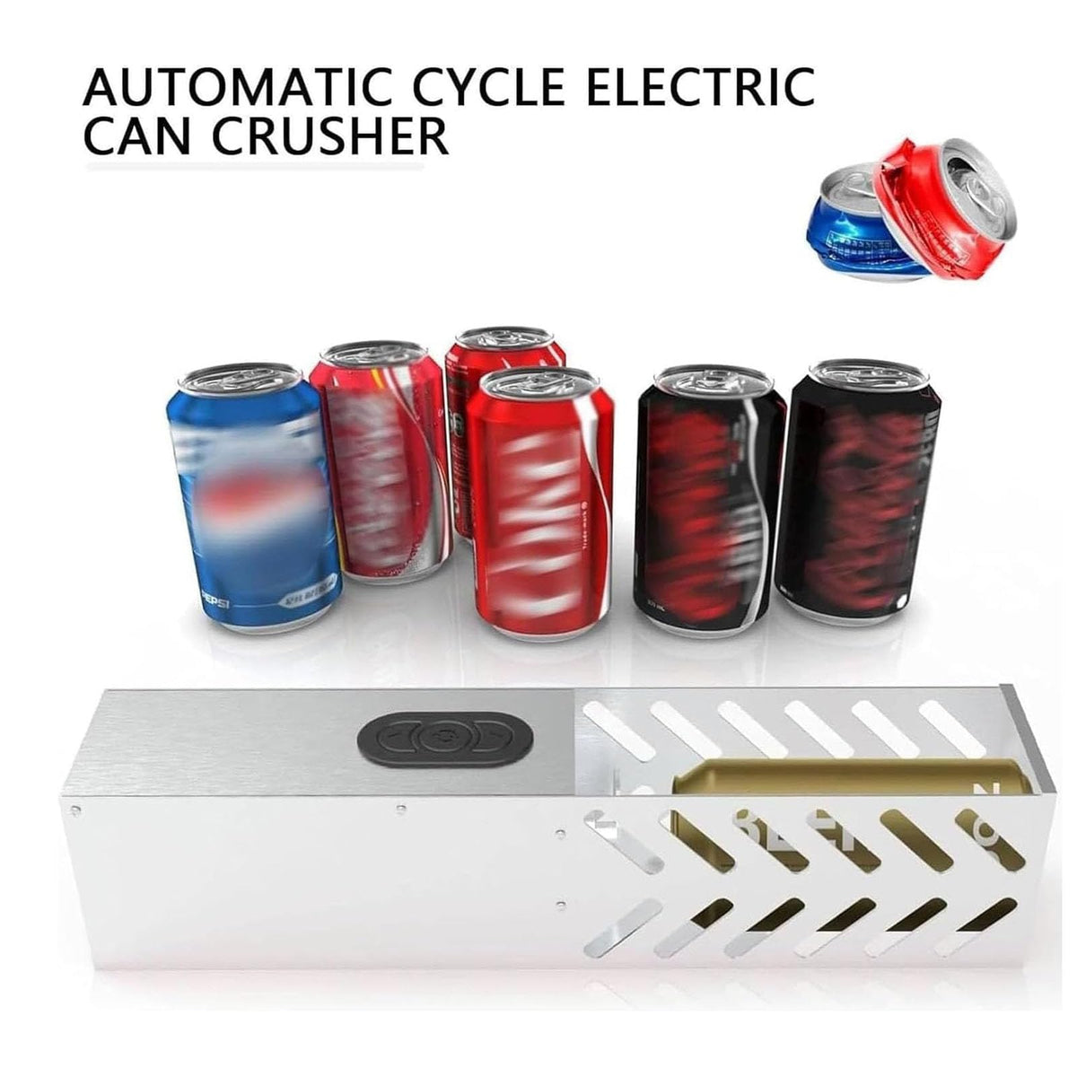 Heavy Duty Stainless Steel Electric Can Crusher E7924