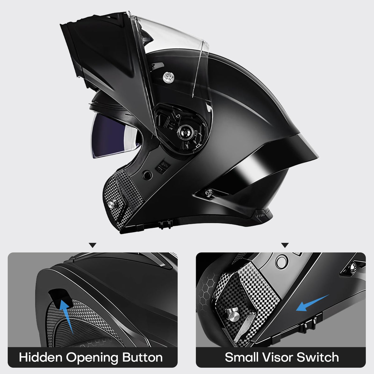 Bluetooth Modular Motorcycle Helmet K6503