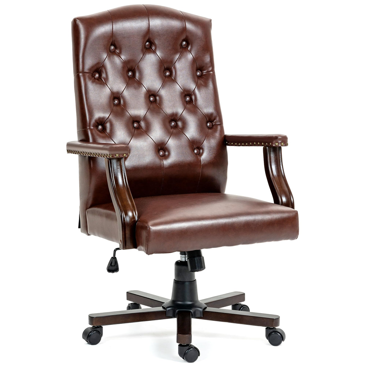 Brown Faux Leather High Back Executive Office Chair O620541