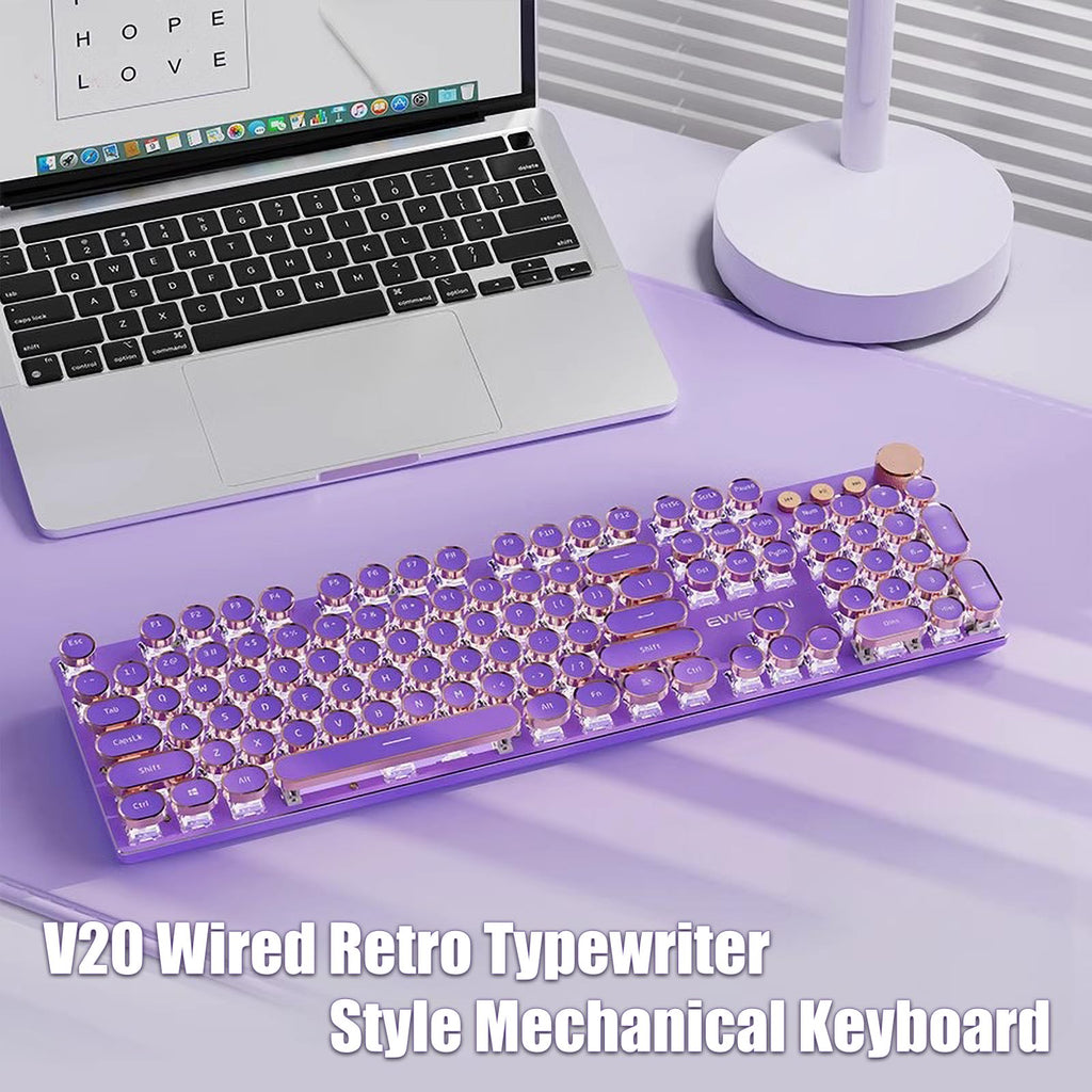White LED Backlit Mechanical Gaming Keyboard O56347