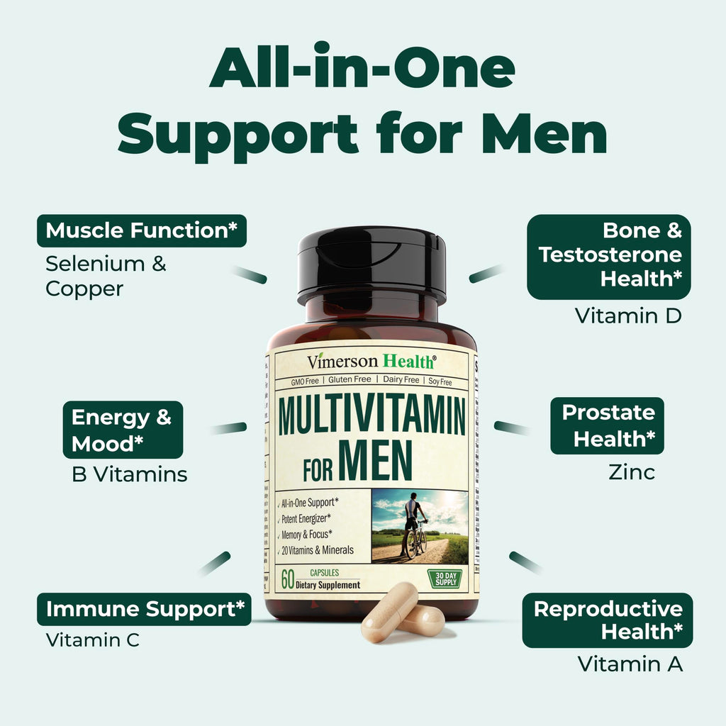 Glucosamine Chondroitin Turmeric MSM Men's Multivitamin Supplement Bundle P550