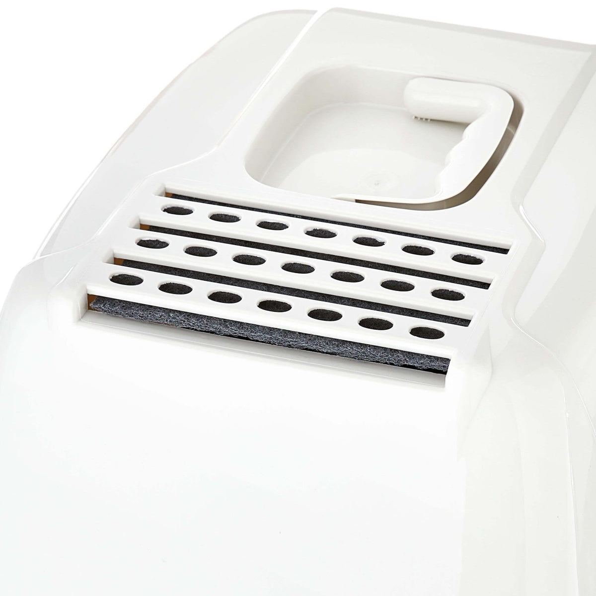 Blue Hooded Enclosed Cat Litter Box with Pan & Odor Filter N432455