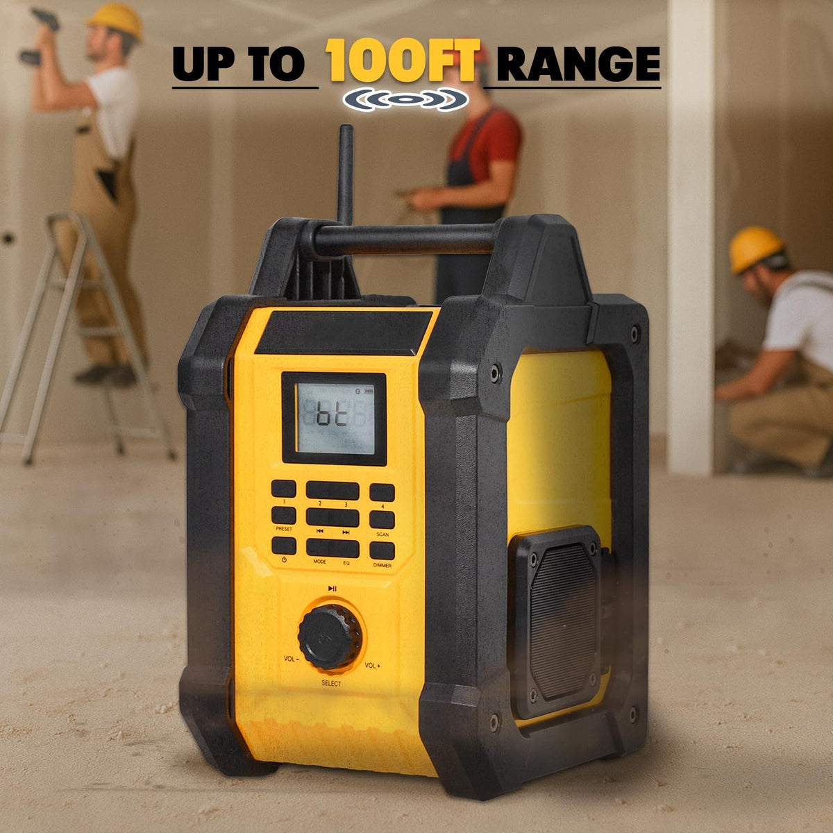Portable Waterproof AM/FM Jobsite Radio Speaker C3072