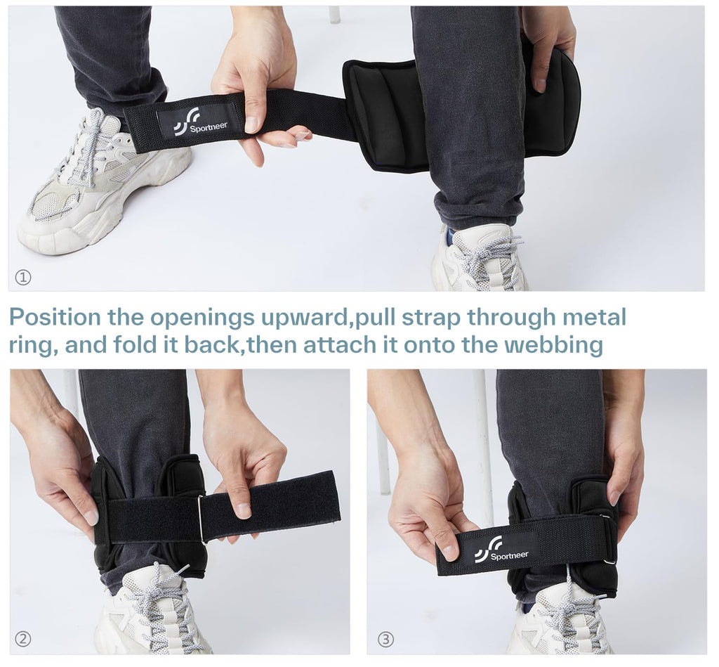 Adjustable Ankle Weights 2-7 lb per Pair A5845