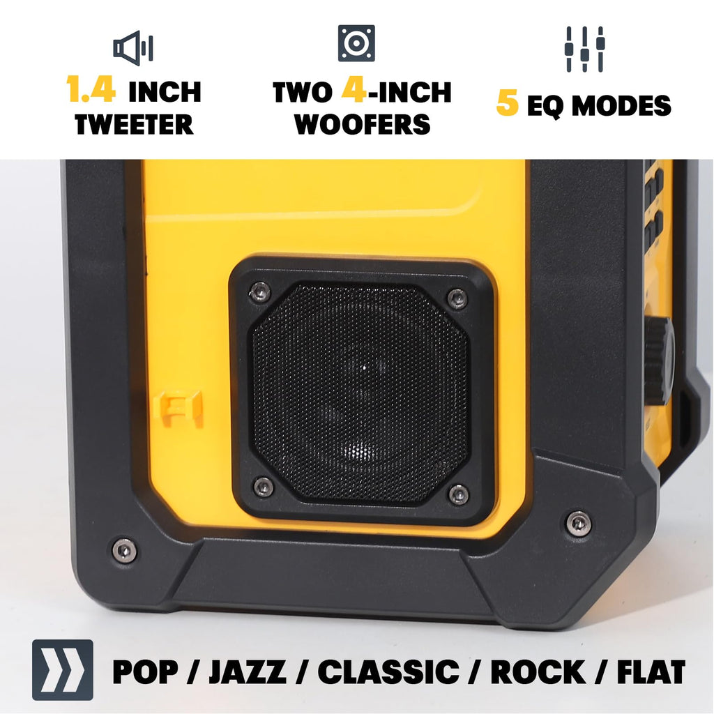 Portable Waterproof AM/FM Jobsite Radio Speaker C3072