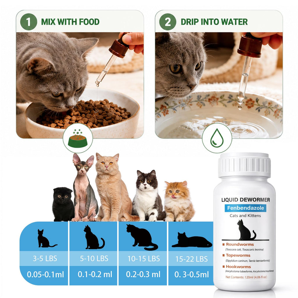 Liquid Dewormer for Cats & Kittens 4.06 oz N818