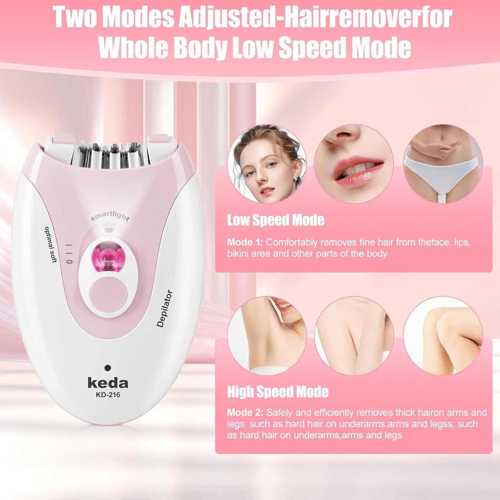 Rechargeable Epilator with LED Light O67472