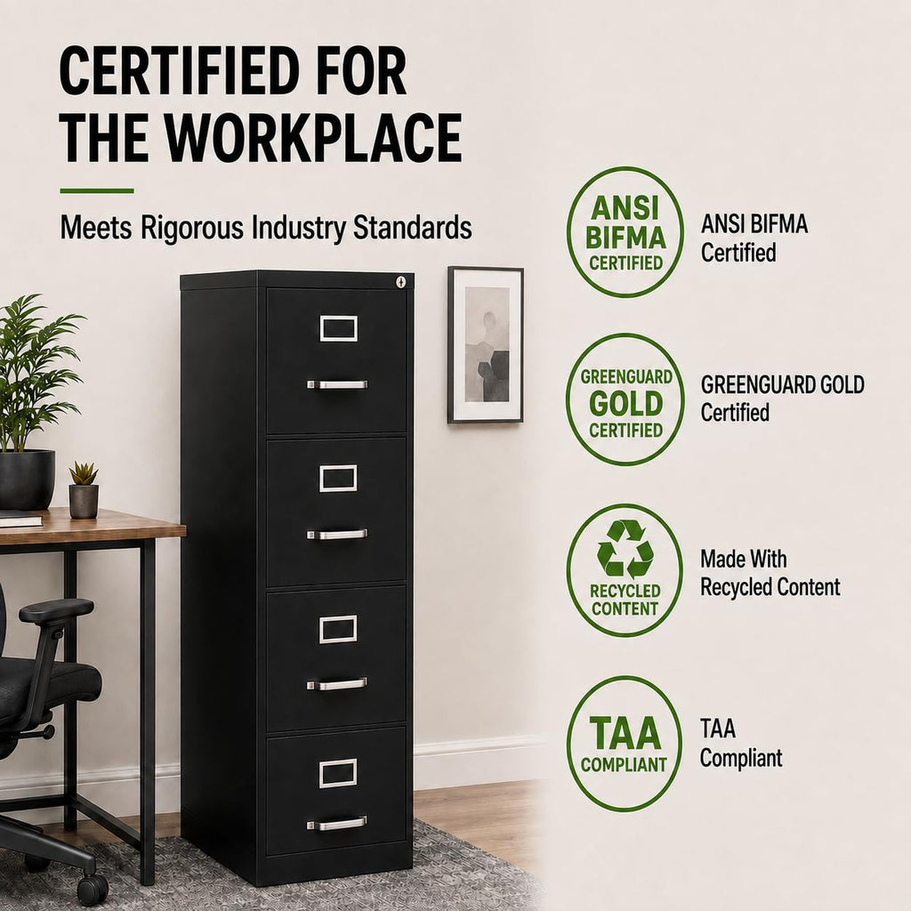 4 Drawer Metal Vertical Filing Cabinet H5682
