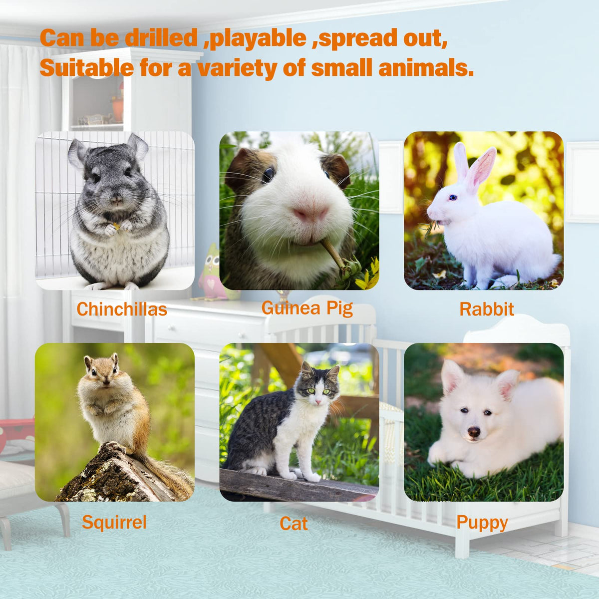 Collapsible Bunny Tunnel Bed with Mat J287166
