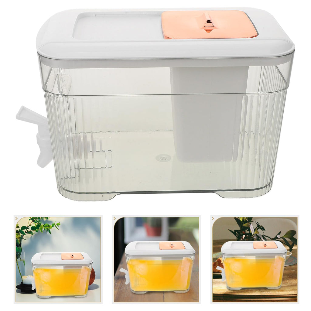 White 3.5l Beverage Dispenser with Faucet S87952