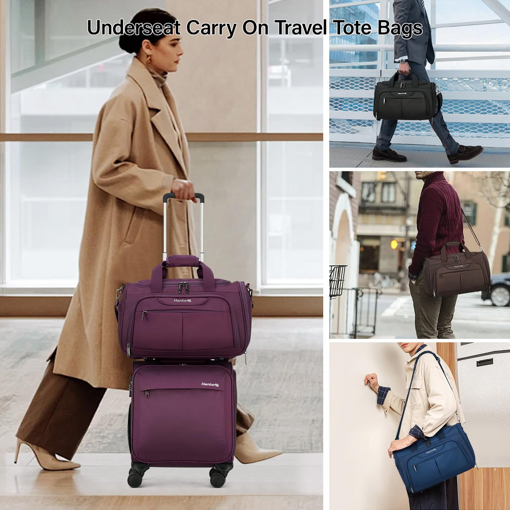 Black Lightweight Water Resistant Foldable Travel Duffel Bag P70116
