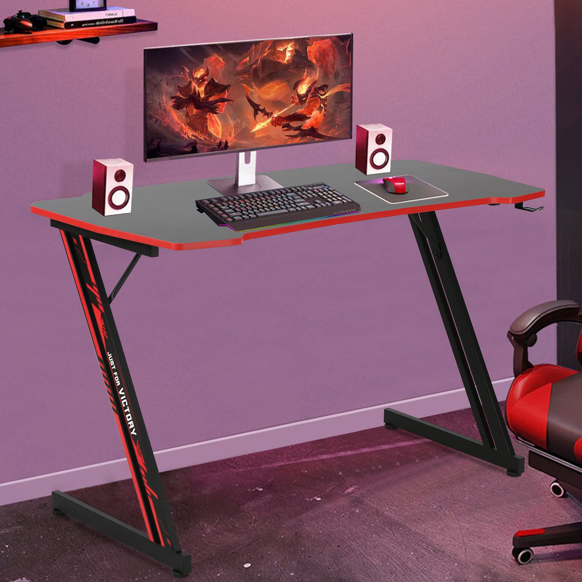 47 inch Carbon Fiber Gaming Desk X481