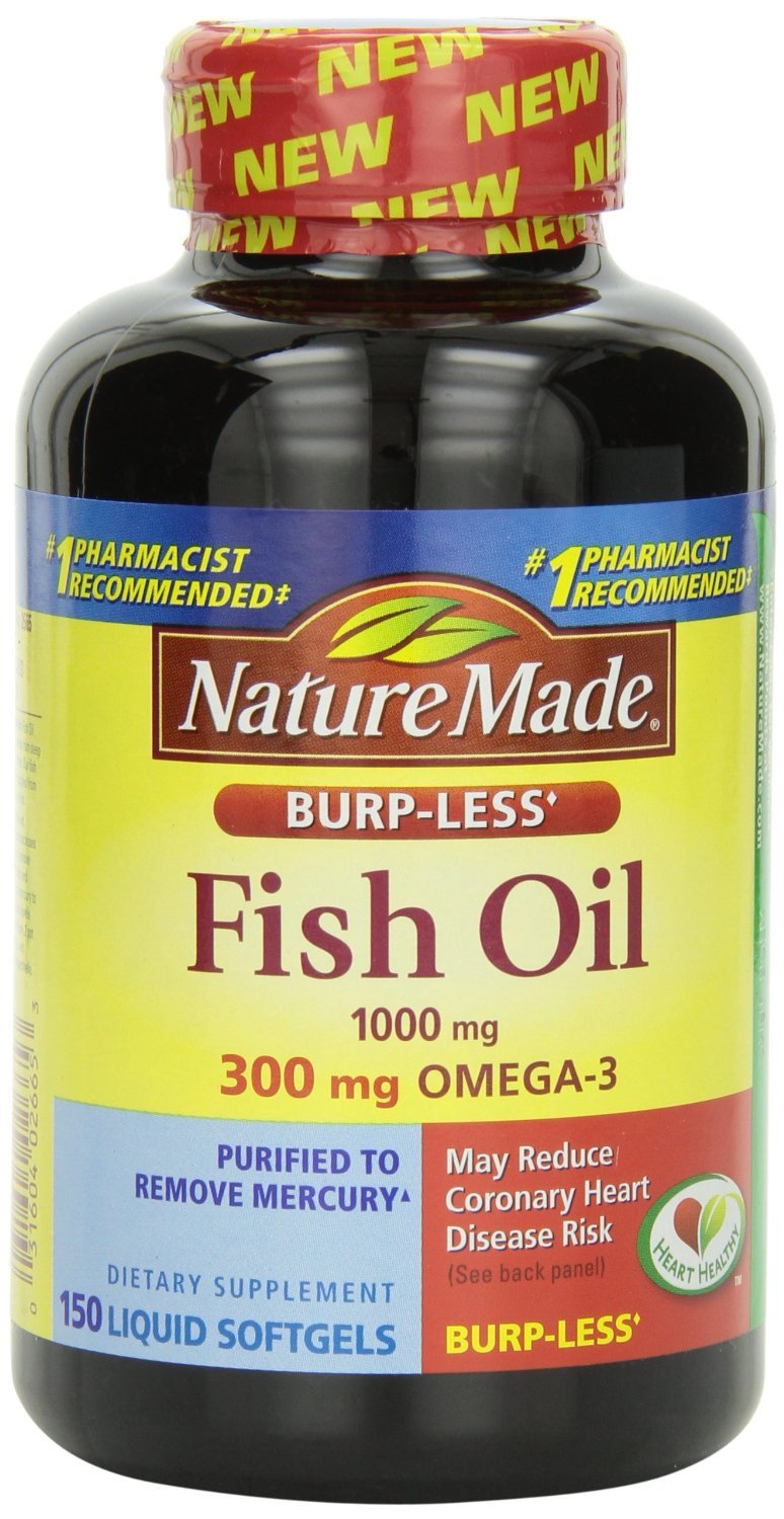 Fish Oil 1000 Mg 300 mg Omega-3 150 Liquid Softgels Pack of 3 B23607
