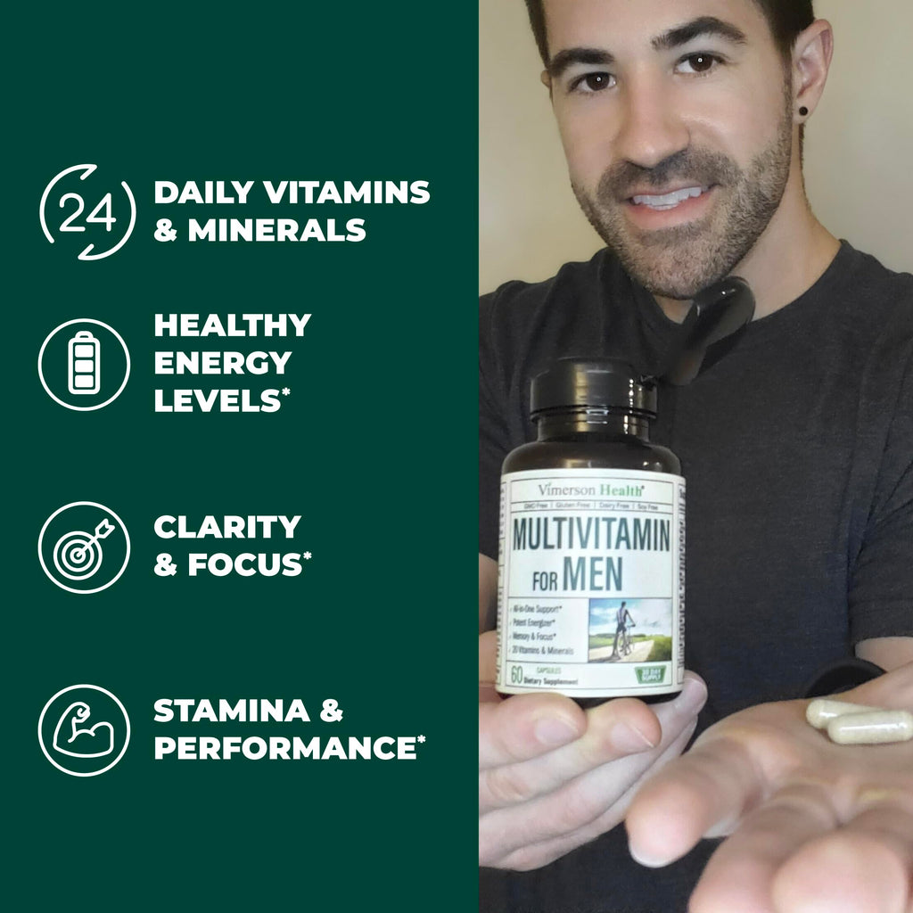 Glucosamine Chondroitin Turmeric MSM Men's Multivitamin Supplement Bundle P550