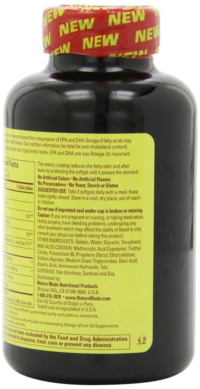 Fish Oil 1000 Mg 300 mg Omega-3 150 Liquid Softgels Pack of 3 B23607