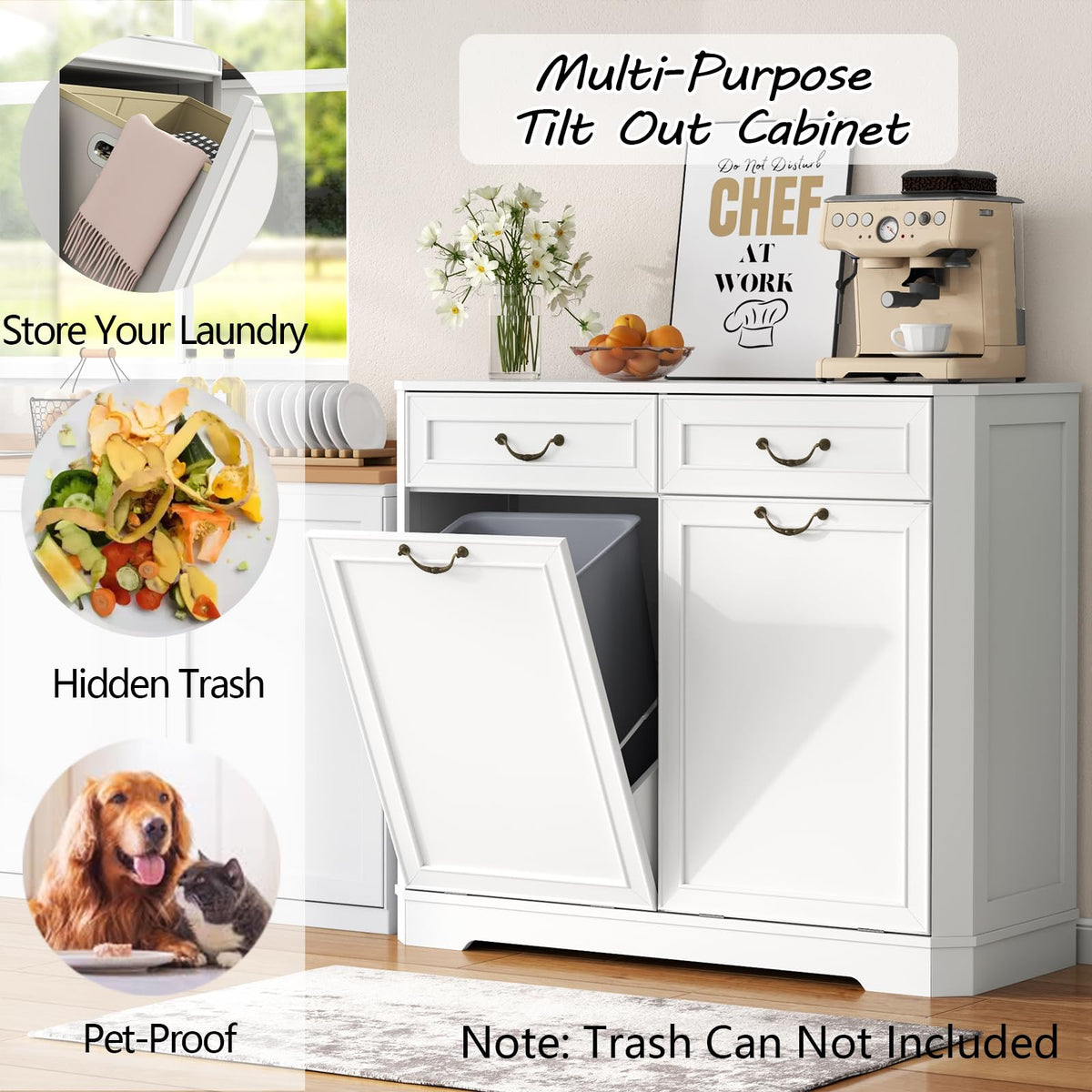 Double Tilt Out Laundry Hamper Cabinet L233057