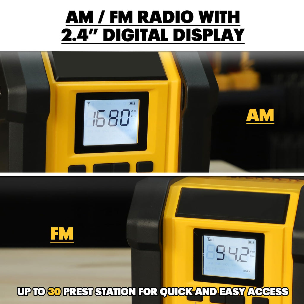 Portable Waterproof AM/FM Jobsite Radio Speaker C3072