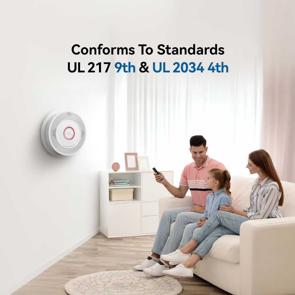 Smoke and Carbon Monoxide Detector 10-Year Battery 4 Pack B902