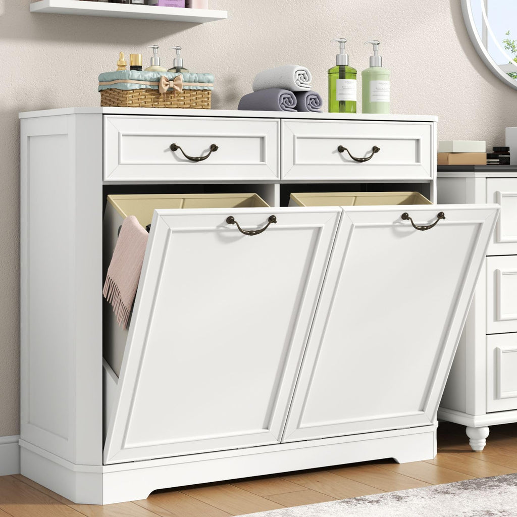 Double Tilt Out Laundry Hamper Cabinet L233057