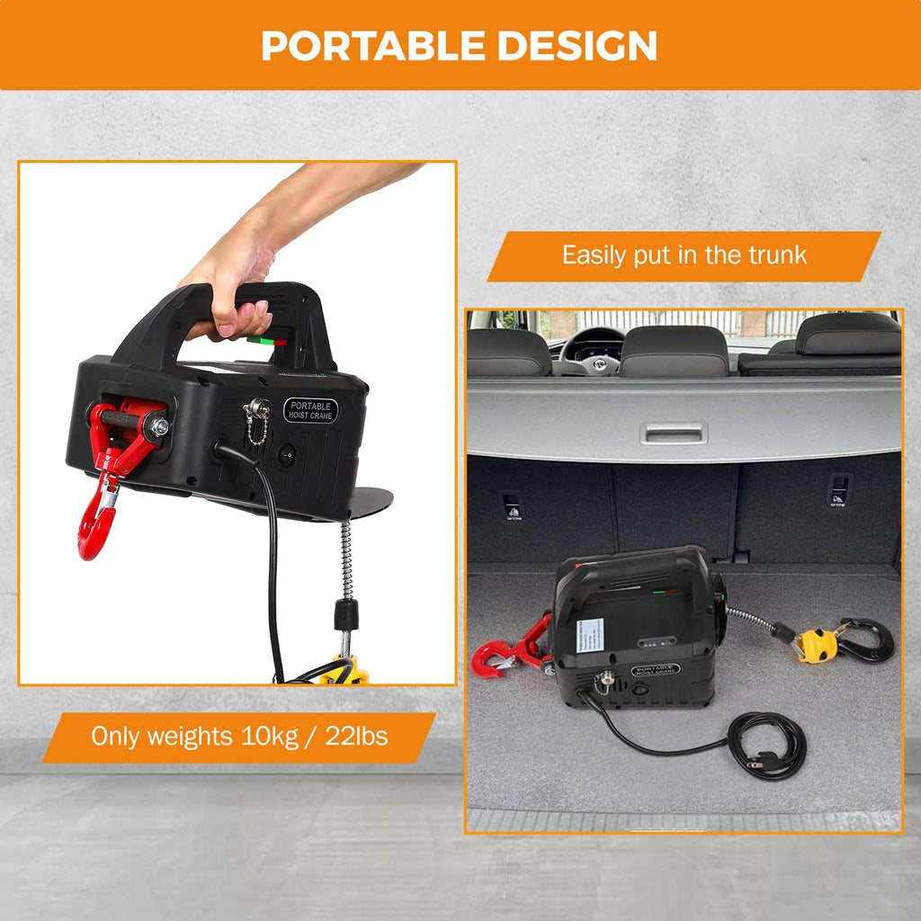 3-in-1 Portable Electric Hoist C3924