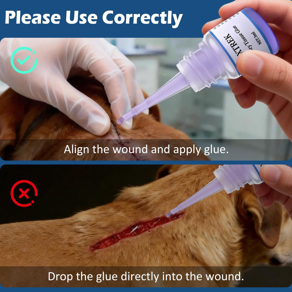 3ml Veterinary Surgical Skin Glue with 15 Applicators B94149