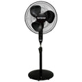 Black 16" Oscillating Pedestal Stand Fan with Remote Control J336052