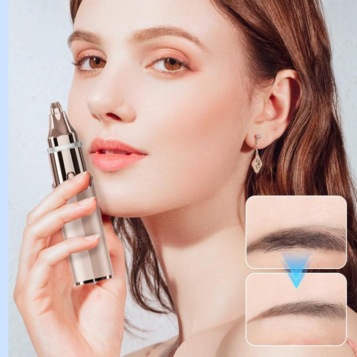 Rechargeable 2-in-1 Facial Hair Remover and Eyebrow Trimmer P715