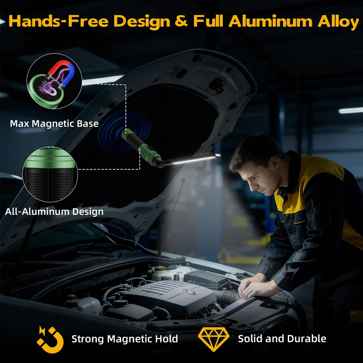 Rechargeable Magnetic LED Work Light C5685