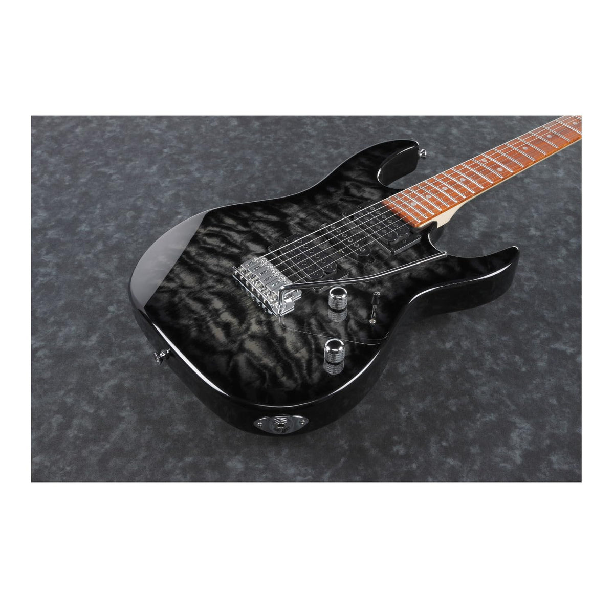 Transparent Black Sunburst Electric Guitar Z696963