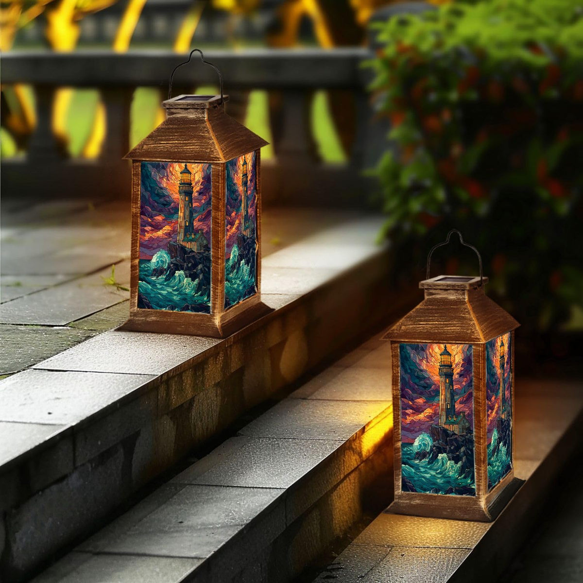 Solar Powered Waterproof Outdoor Hanging Lantern N7804