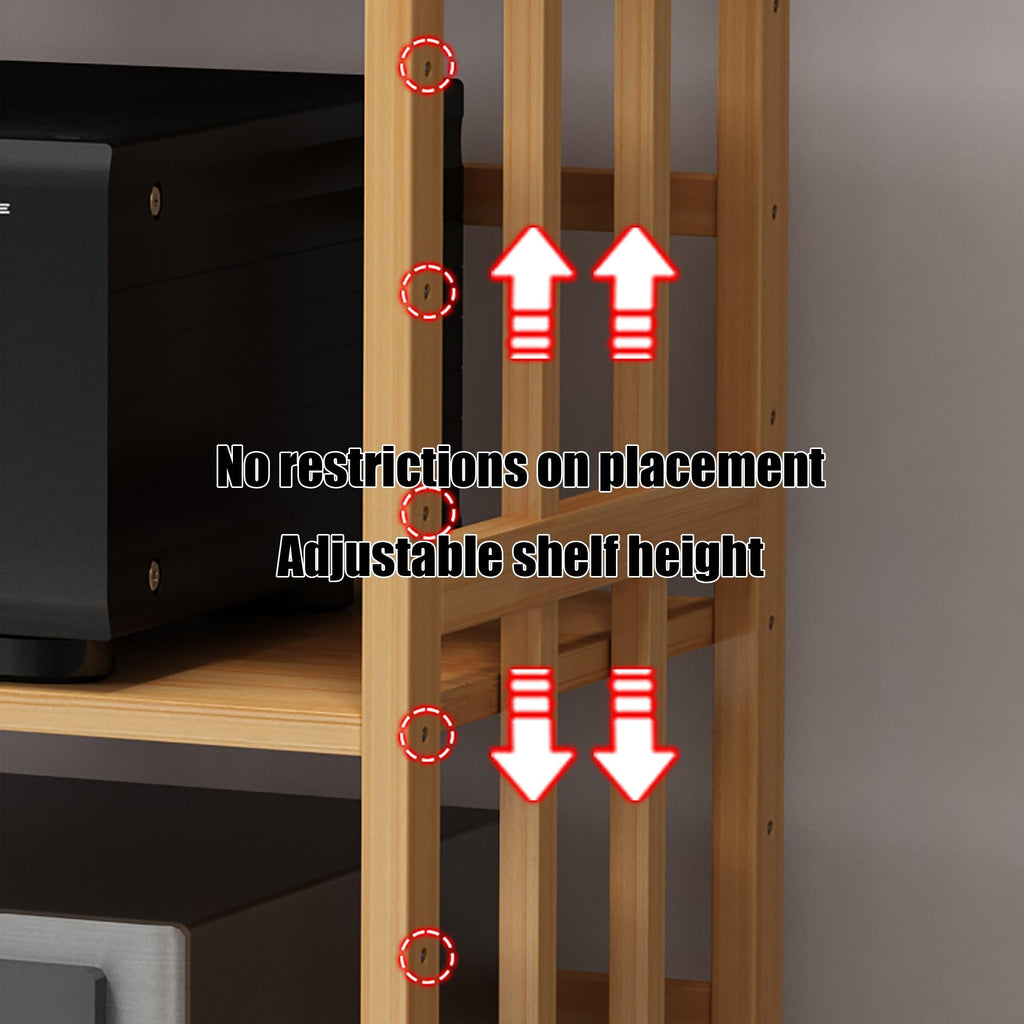 Brown Media Stand with Adjustable Shelves O80997