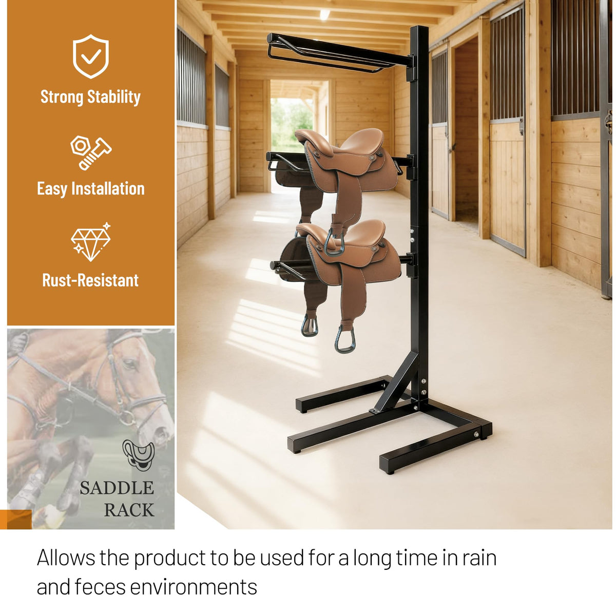 3 Tier Heavy-Duty Saddle Rack P79931