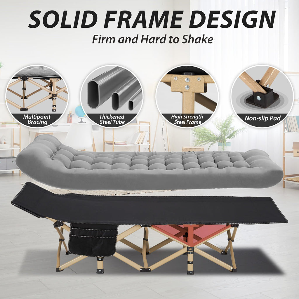 Folding Camping Cot with Mattress D888