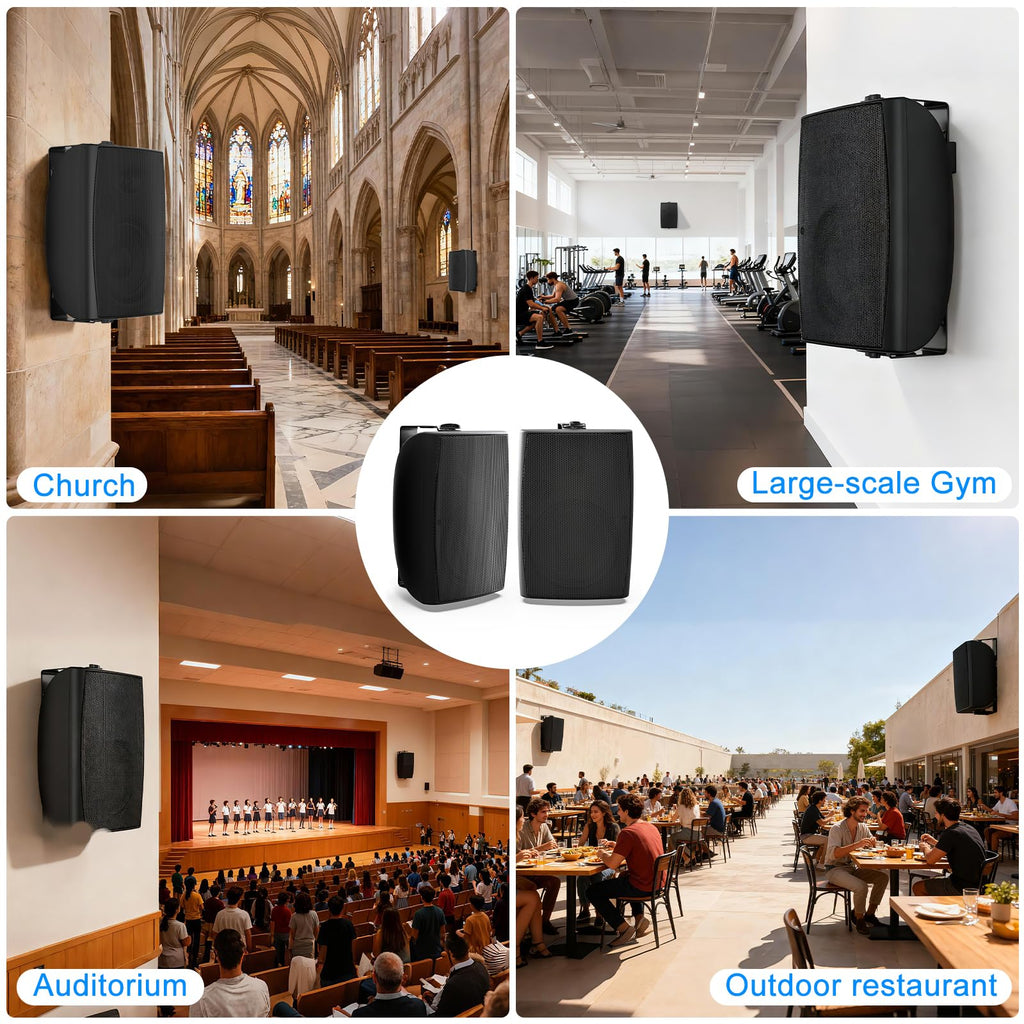 8 Inch 600W Passive Waterproof Wired Outdoor Speakers T141973
