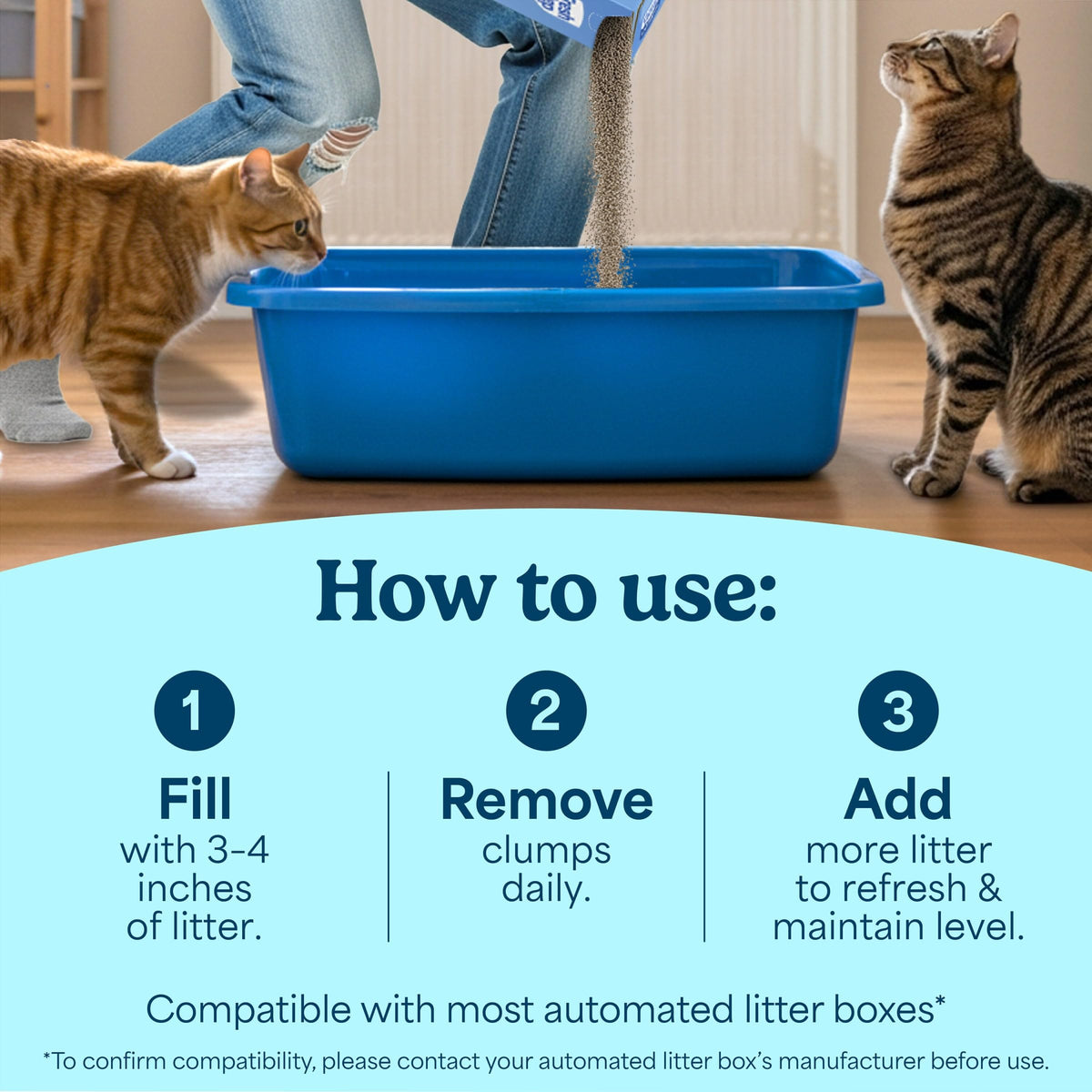 18.5 lb 2 Pk Clumping Cat Litter H141161