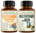 Glucosamine Chondroitin Turmeric MSM Men's Multivitamin Supplement Bundle P550