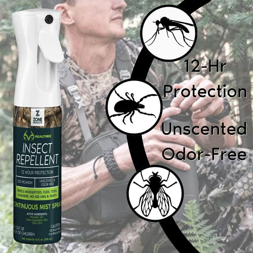 10oz Continuous Spray + 8oz Refill DEET-Free Unscented Insect Repellent C939958