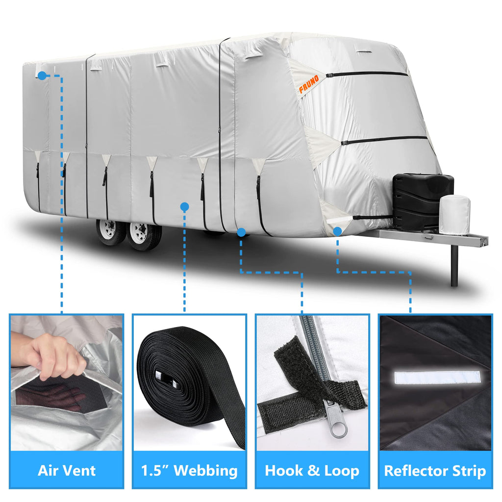 Oxford Fabric Waterproof Rip-Resistant Anti-UV Travel Trailer Cover 30'-33' C800