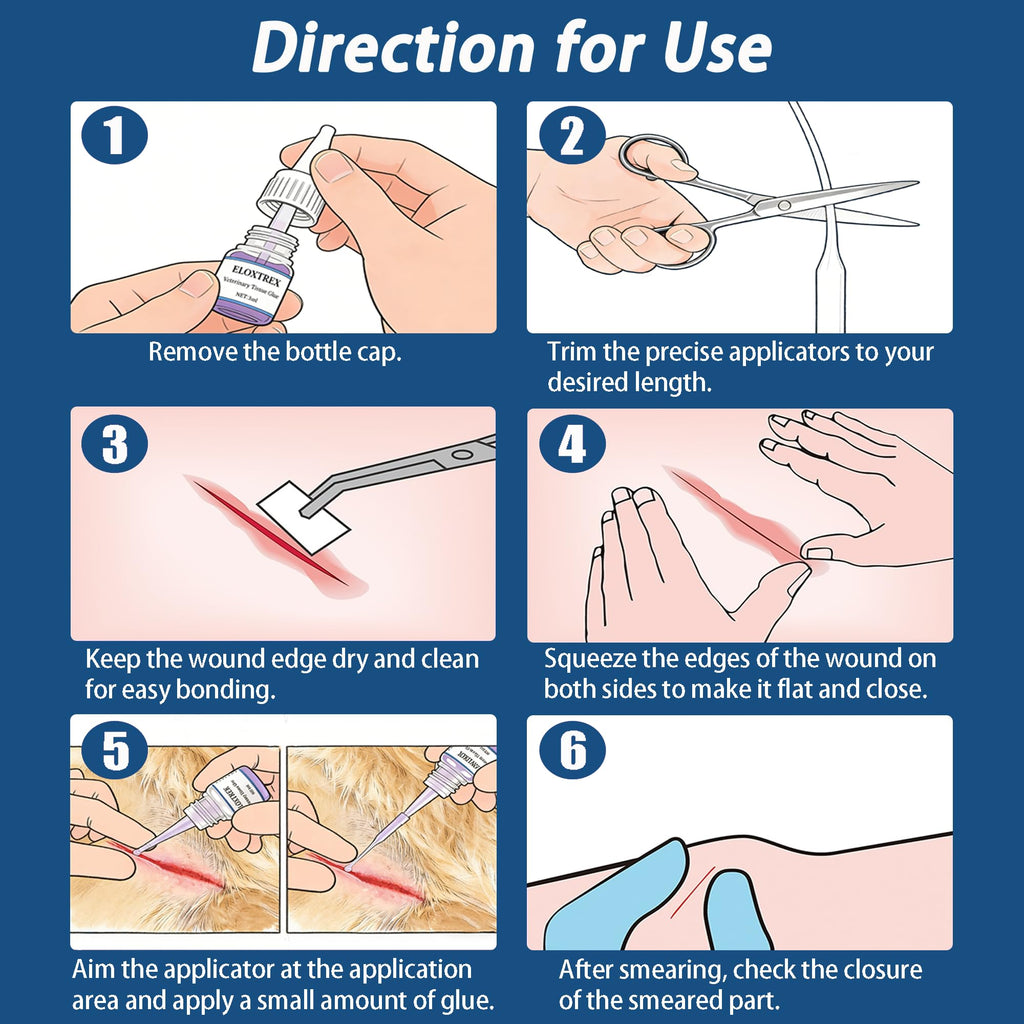 3ml Veterinary Surgical Skin Glue with 15 Applicators B94149