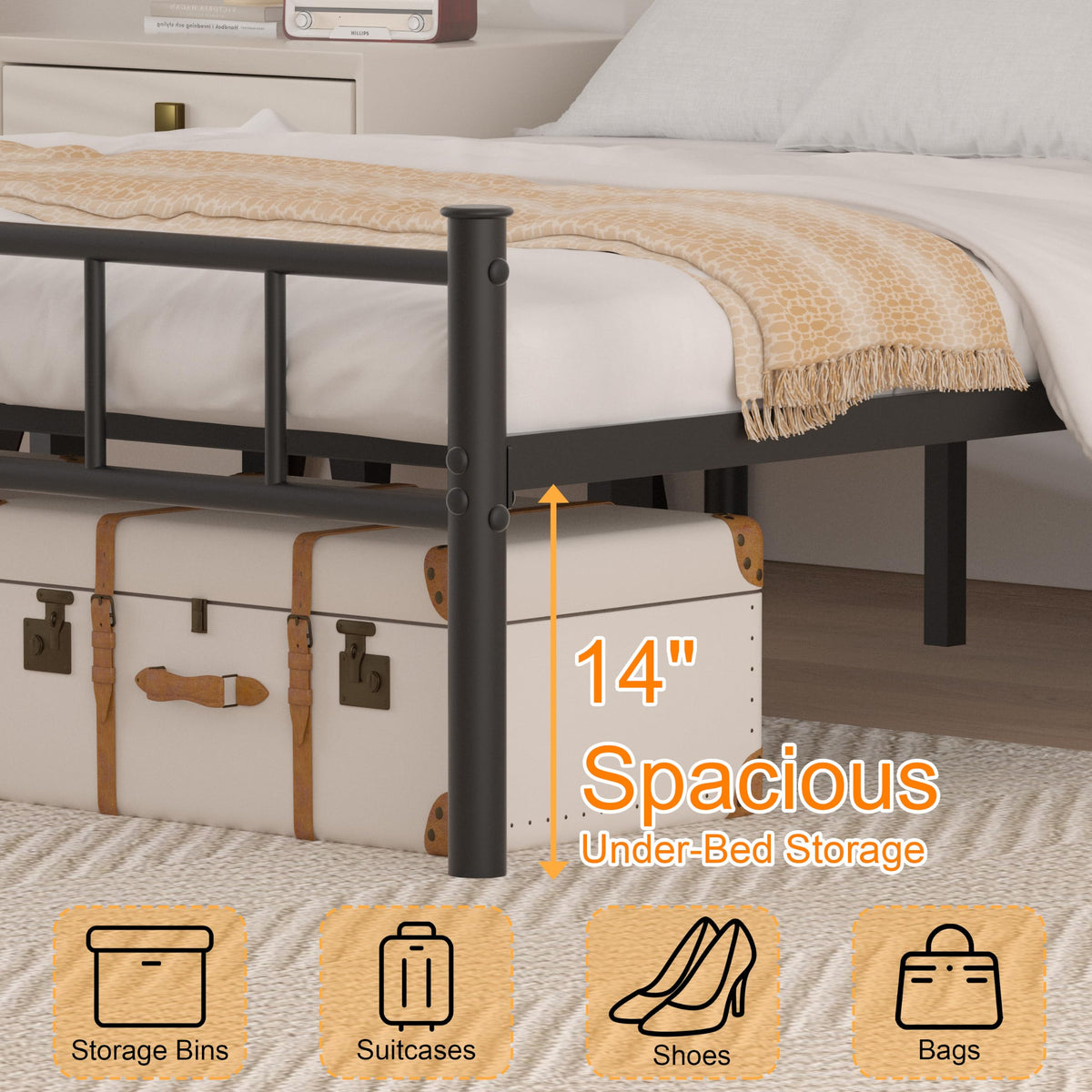 Full Bed Frame with Headboard Q294808