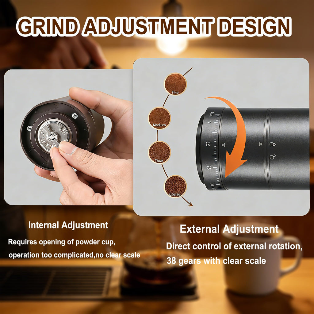 Portable Electric Coffee Burr Grinder N256