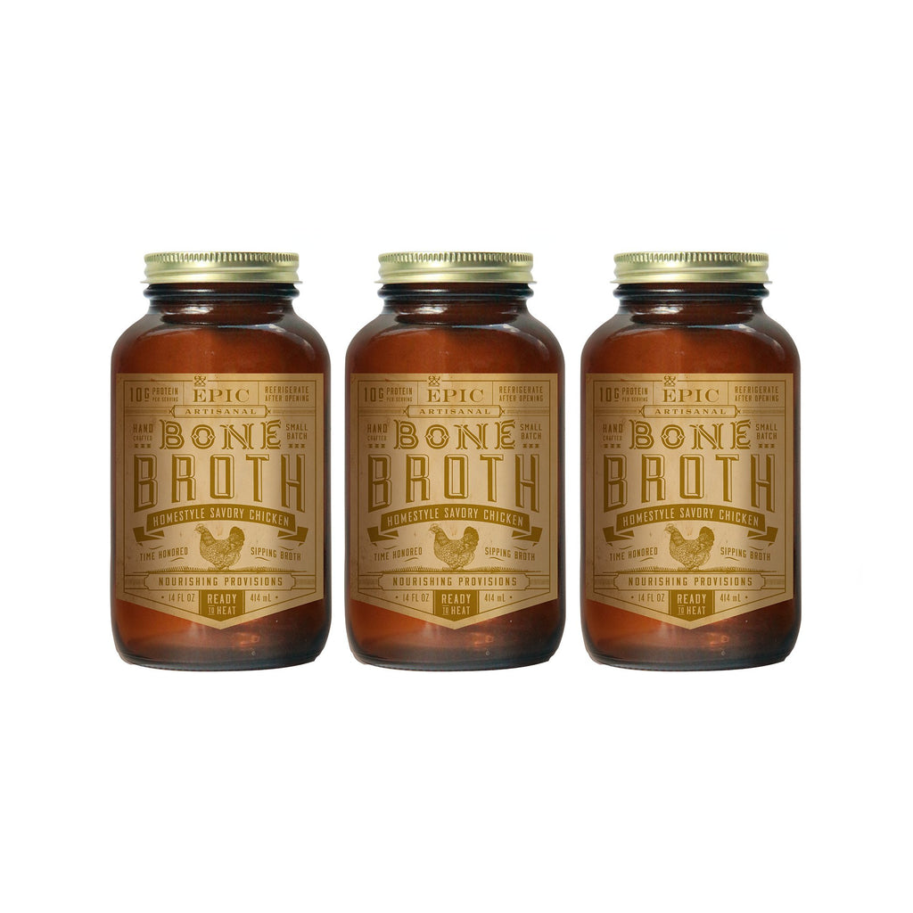 Homestyle Savory Chicken Bone Broth 14 oz. 3 Pack J592