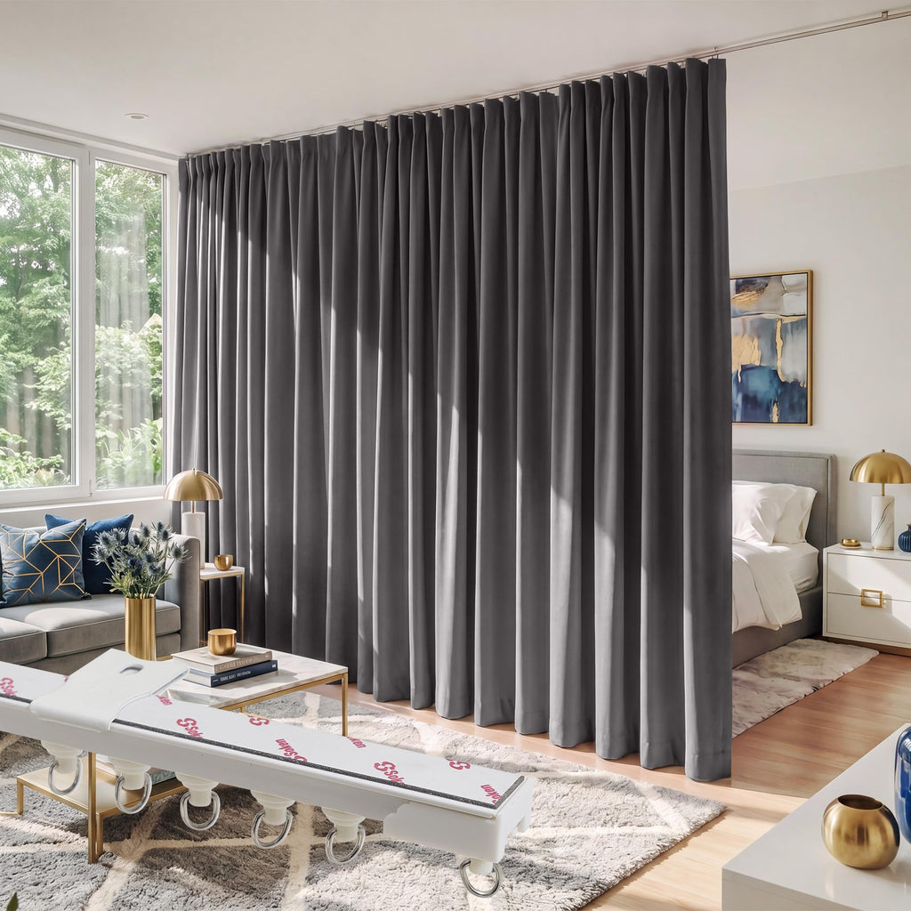 Room Divider Curtain Set with Ceiling Track G62777