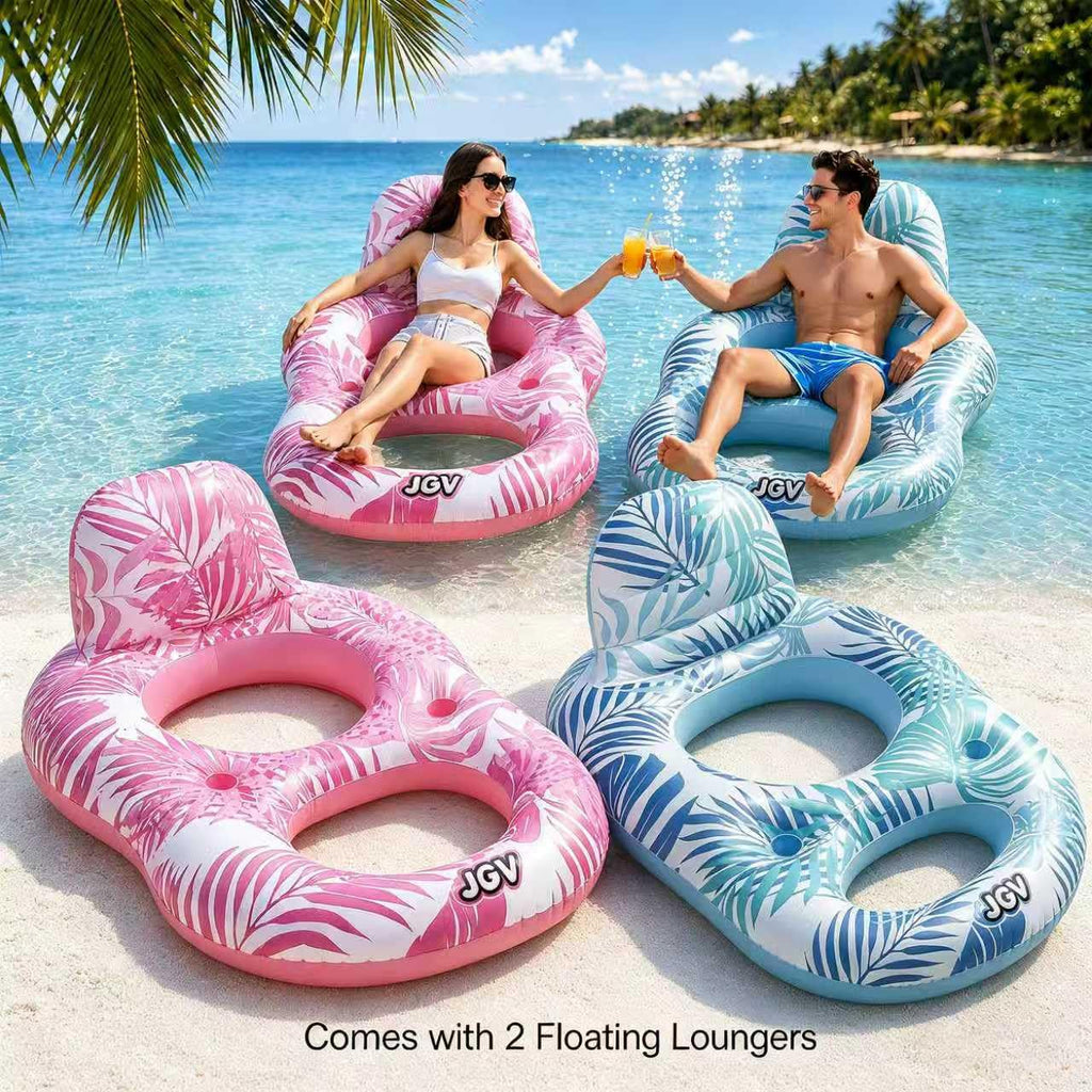 Inflatable Pool Float Chair with Drink Holder X238