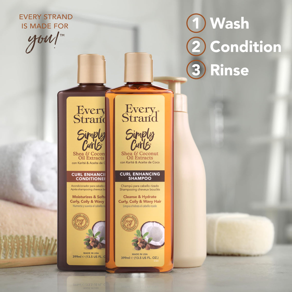 Sulfate Free Curl Enhancing Shampoo and Conditioner Set 13.5 oz Z1302