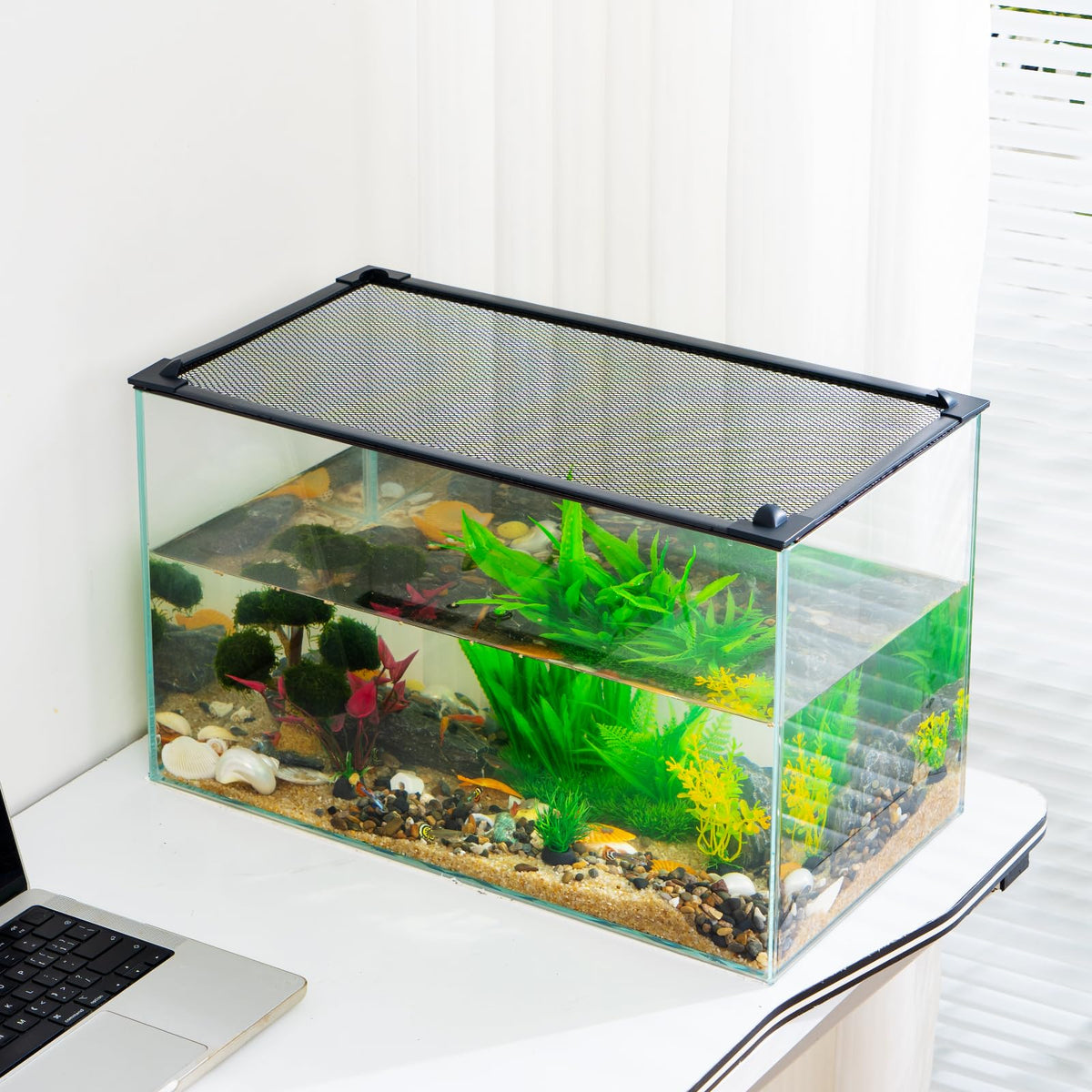 Magnetic Aquarium Lid Anti-Jumping Net Cover F1960