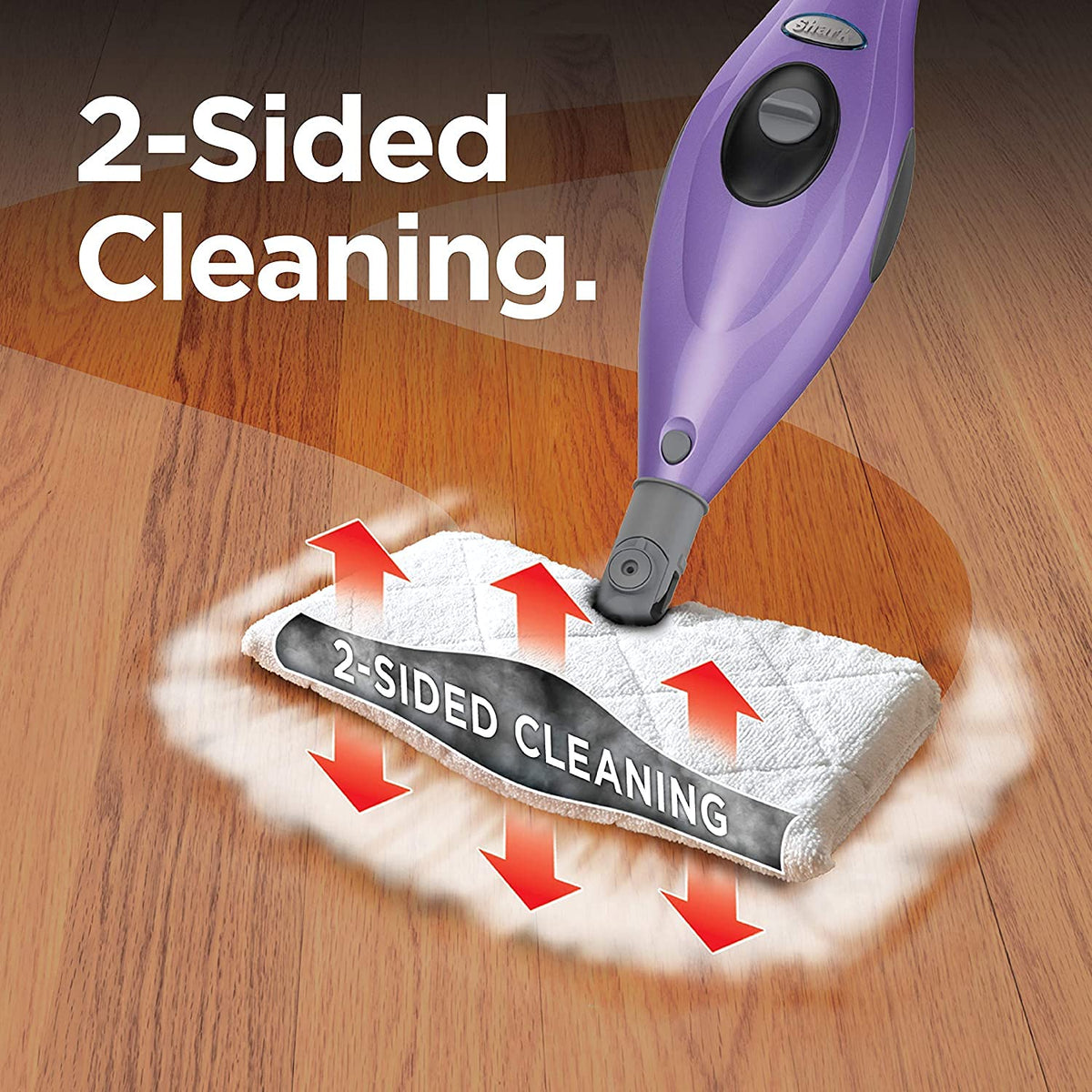 Steam Mop Hard Floor Cleaner with Swivel Steering XL Water Tank F83820