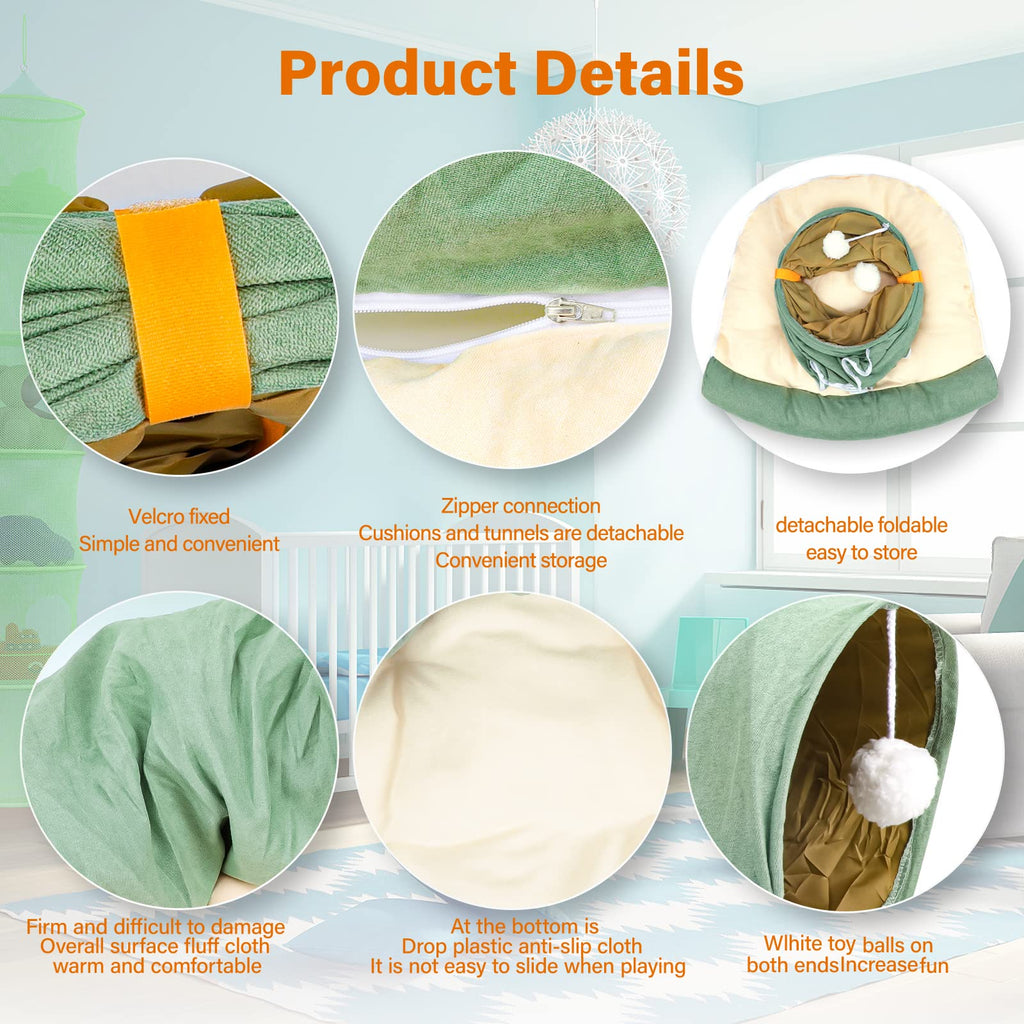 Collapsible Bunny Tunnel Bed with Mat J287166